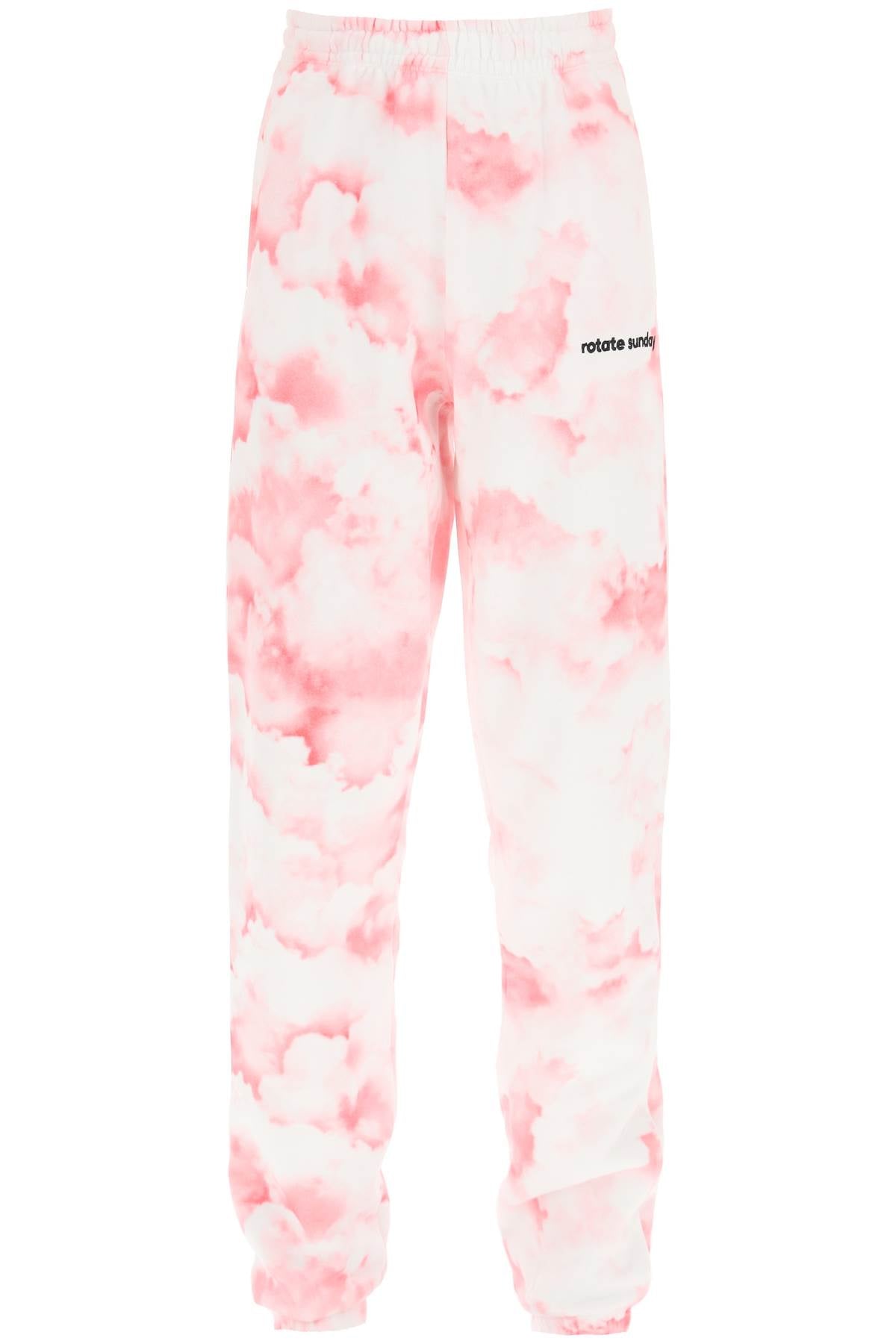 Mimi Printed Cotton Sweatpants - White