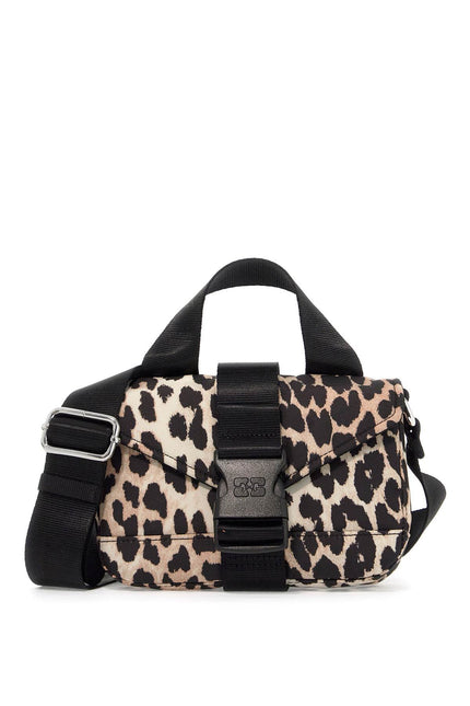 Mini Leopard Print Tech Crossbody Bag