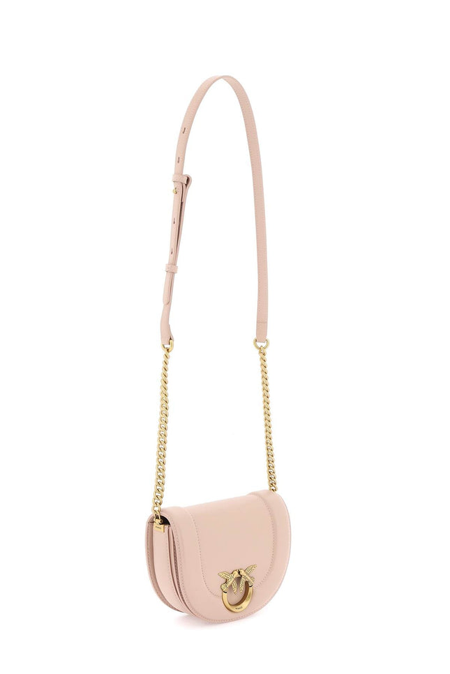 Mini Love Bag Click Round Leather Shoulder Bag