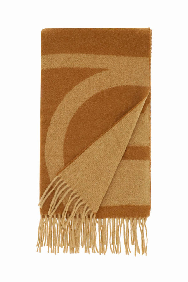 Monogram Jacquard Wool Scarf