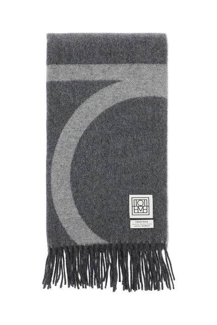 Monogram Jacquard Wool Scarf