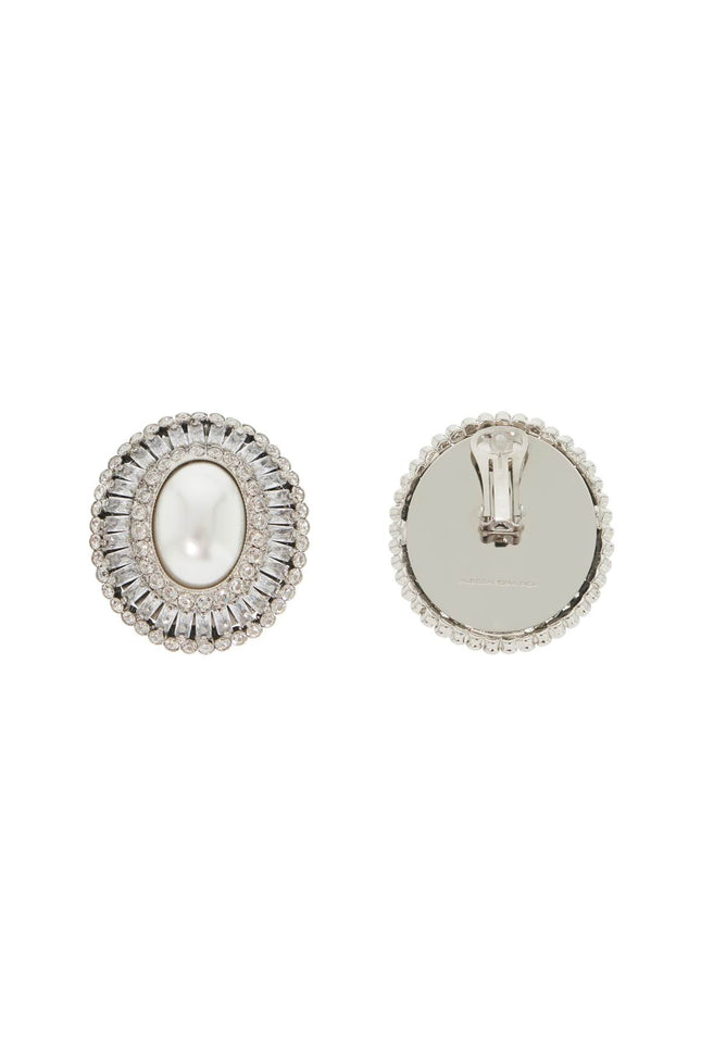 oval clip-on earrings