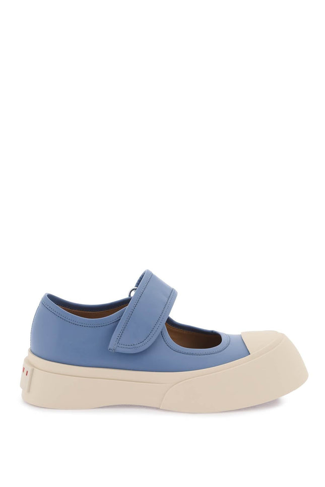 Pablo Mary Jane Nappa Leather Sneakers - Blue