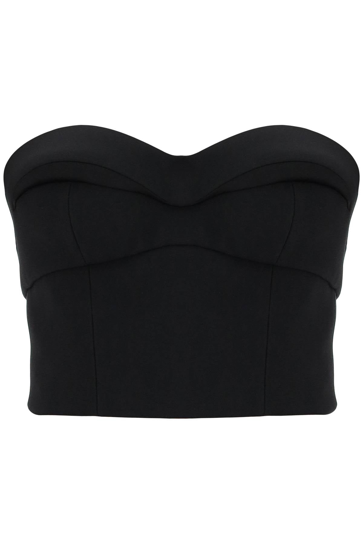 Padded Cup Bustier Top With - Black