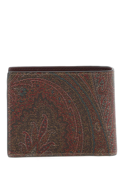 Paisley Bifold Wallet With Pegaso Logo