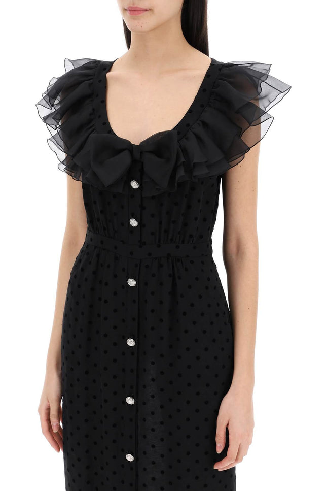 "Polka Dot Midi Dress In Ge