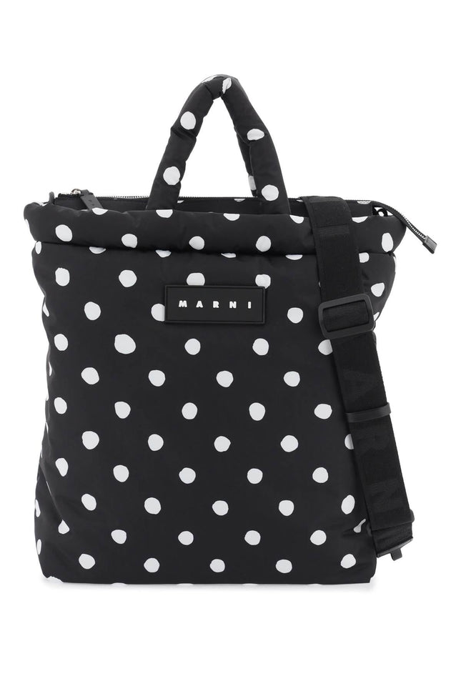 Polka-Dot Print Tote Bag