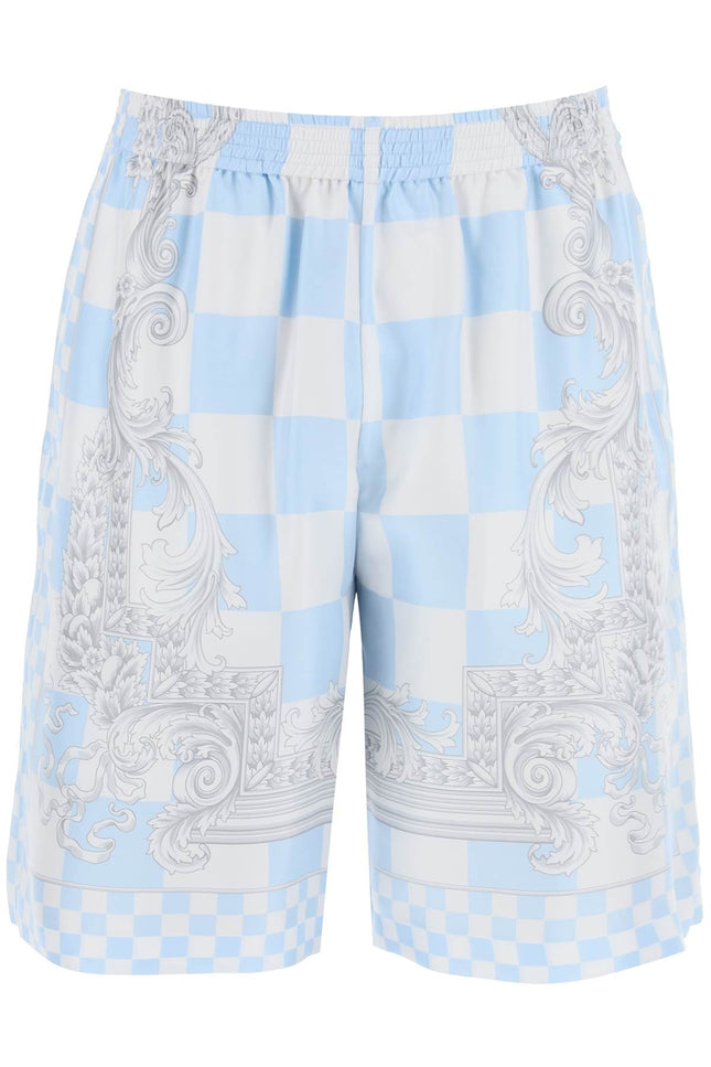 Printed Silk Bermuda Shorts Set