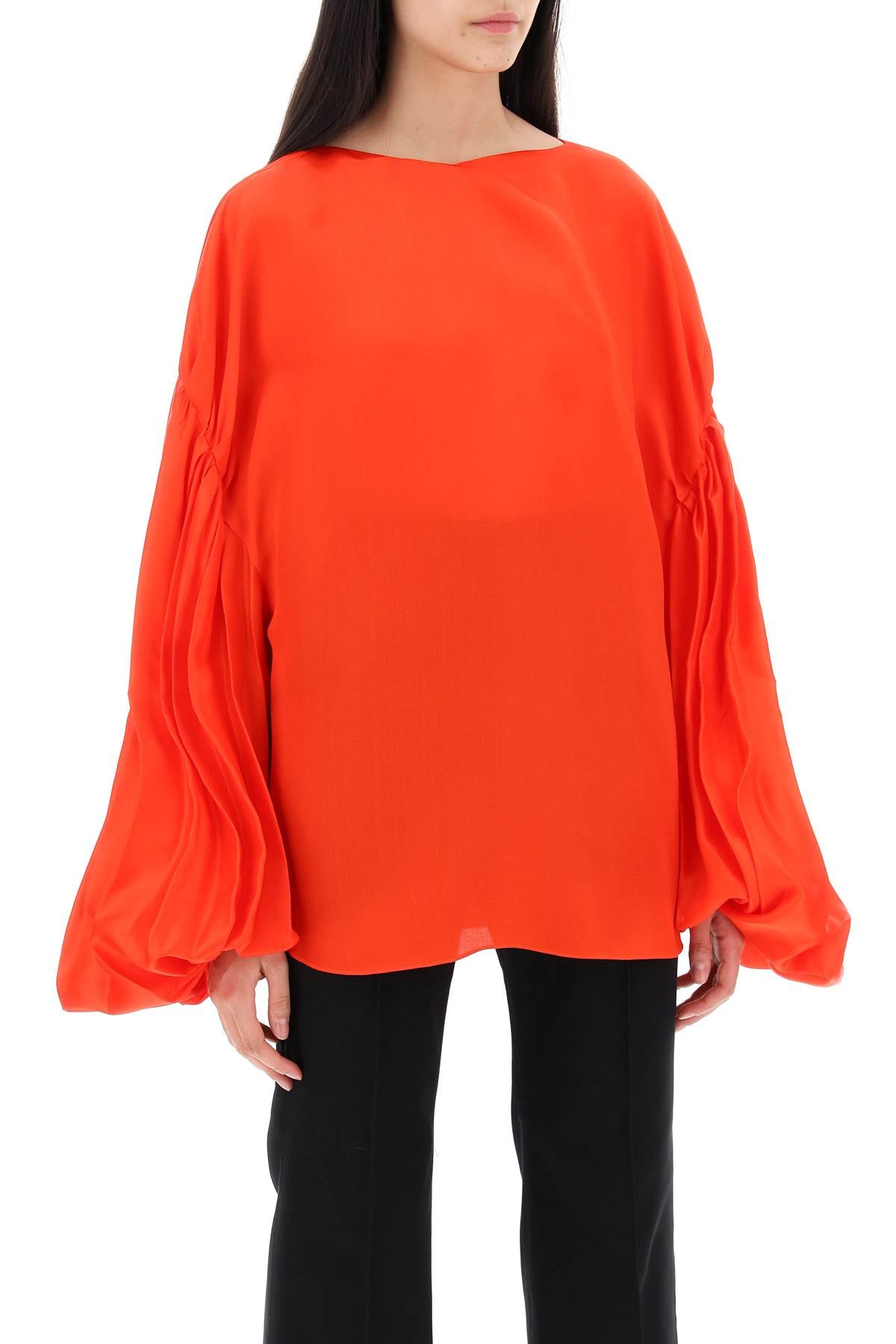 "Quico Blouse With Puffed Sleeves - Red