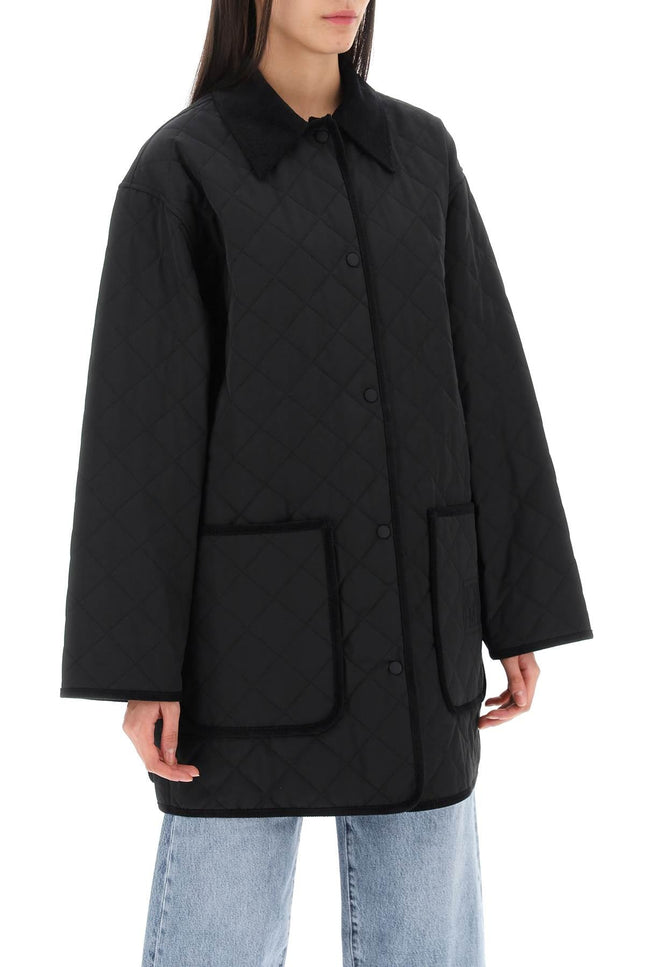 Quilted Barn Jacket - Black