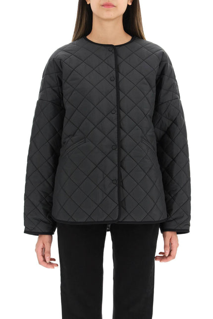 Quilted Boxy Jacket - Black