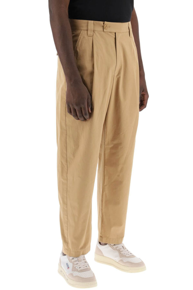 Renato Loose Pants With Pleats - Beige