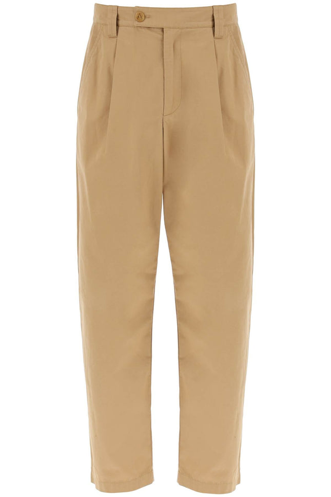 Renato Loose Pants With Pleats - Beige