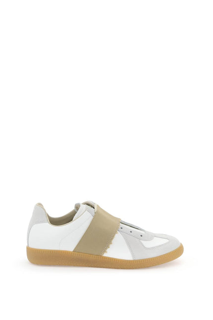 Replica Sneakers With Elastic Band - White