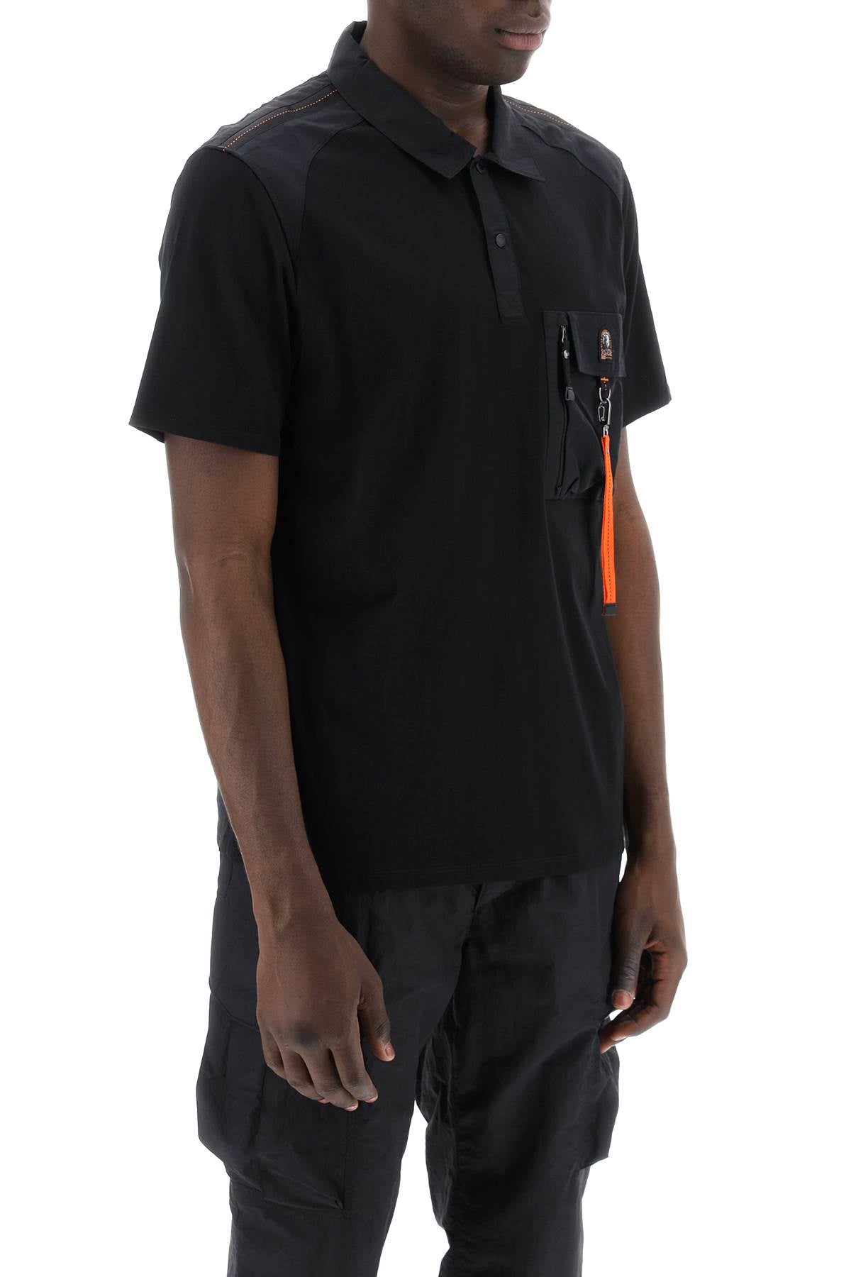 "Rescue Polo With Nylon Inserts" - Black