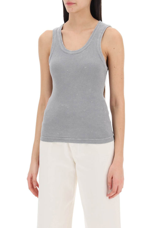 "ribbed poppy sleeveless - Grey