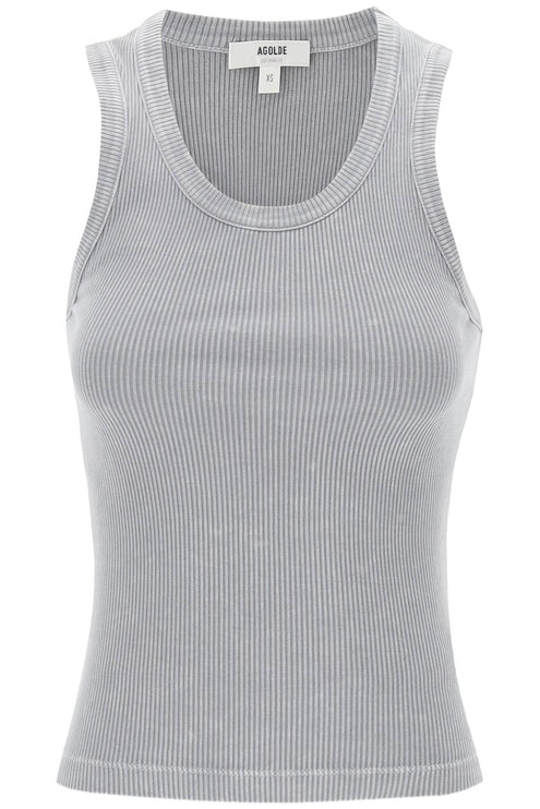 "ribbed poppy sleeveless - Grey