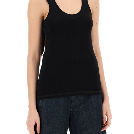 Ribbed Sleeveless Top With