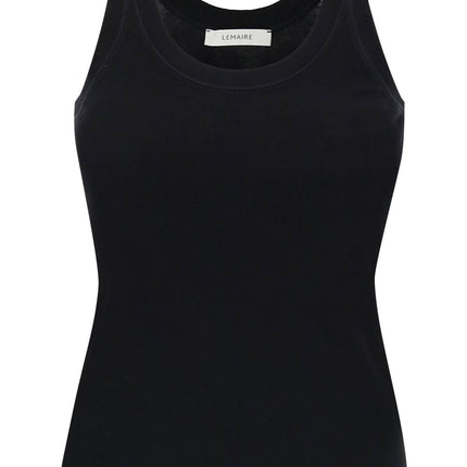 Ribbed Sleeveless Top With