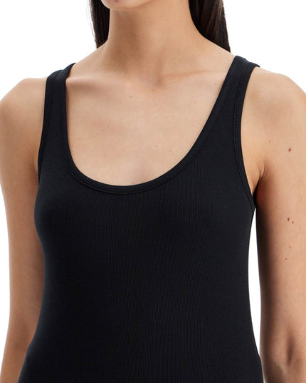 Ribbed Tank Top With Spaghetti
