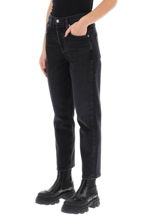 Riley High-Waisted Cropped Jeans