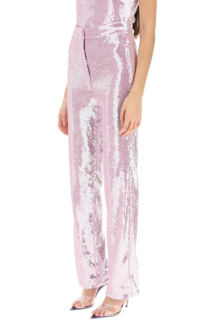 'Robyana' Sequined Pants - Purple