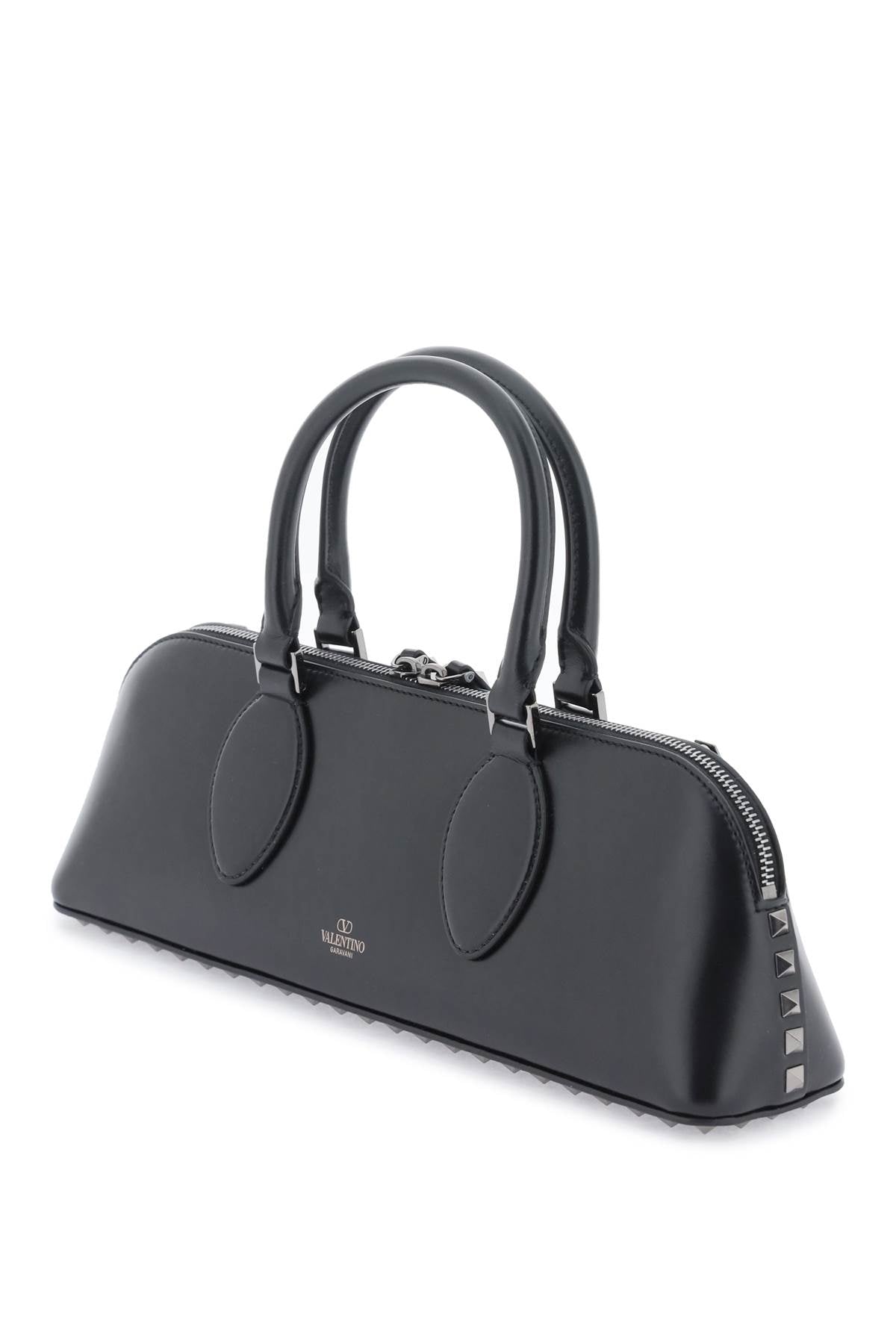 Rockstud E/W Leather Handbag