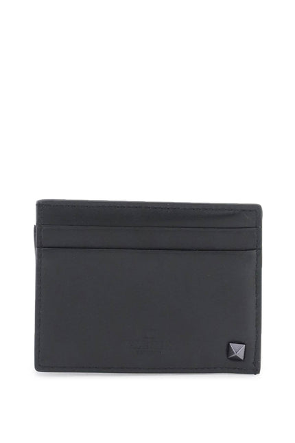 Rockstud Leather Card Holder