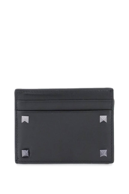 Rockstud Leather Card Holder