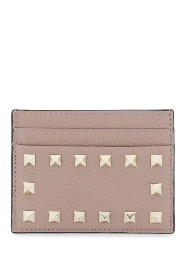 Rockstud Leather Card Holder