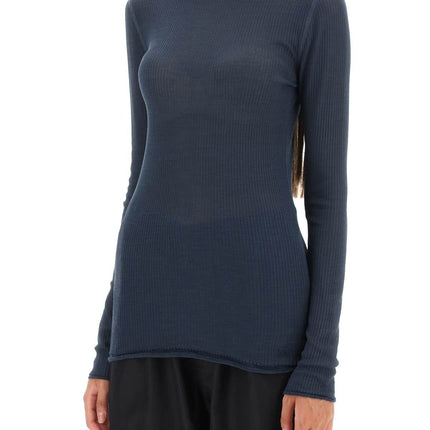 Seamless Silk Turtleneck Sweater