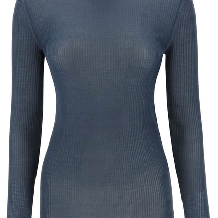 Seamless Silk Turtleneck Sweater