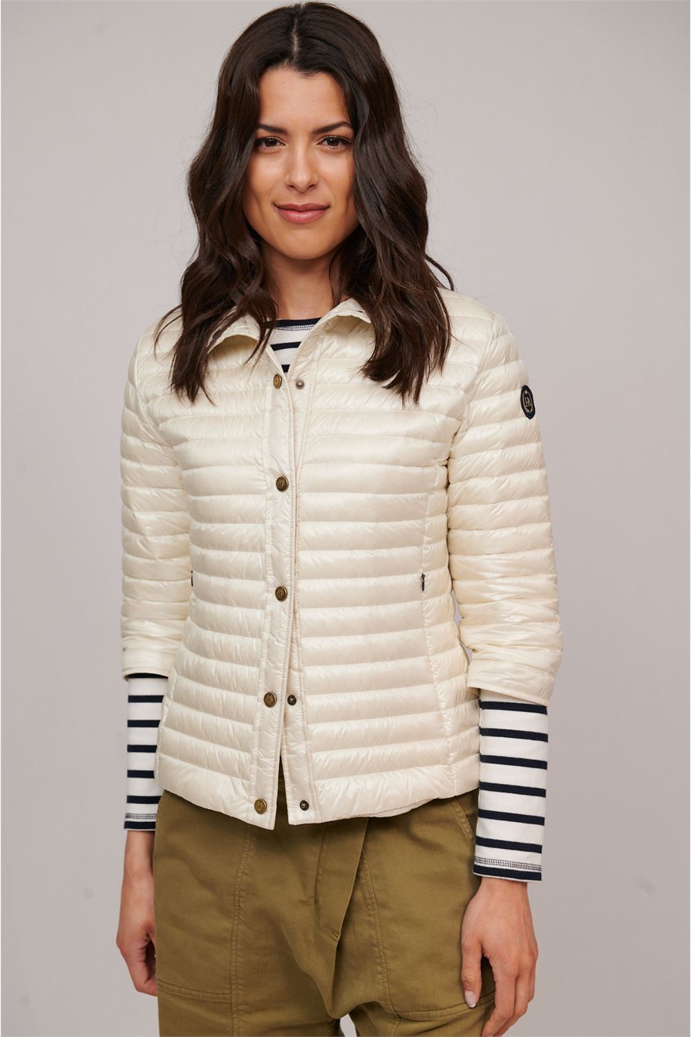 Henry Arroway Seyne Women Puffer Jacket-Clothing - Women-Henry Arroway-Nacre-XS-Urbanheer