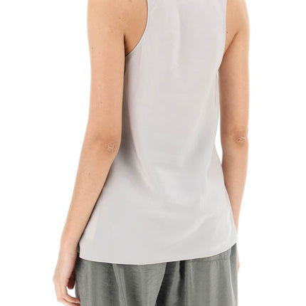 Sleeveless Top With Diagonal