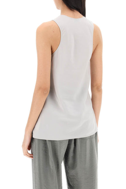 Sleeveless Top With Diagonal