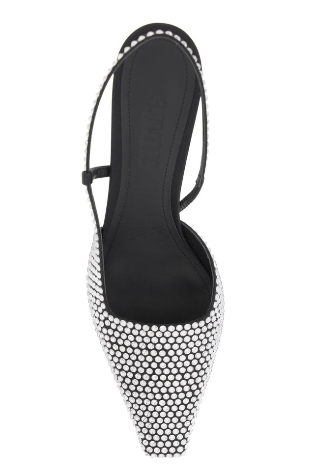 Slingback Pumps With Crystals