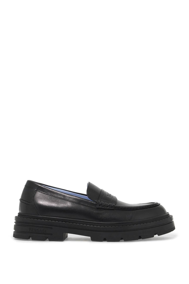 Smooth Leather Adriano Loafers In - Black