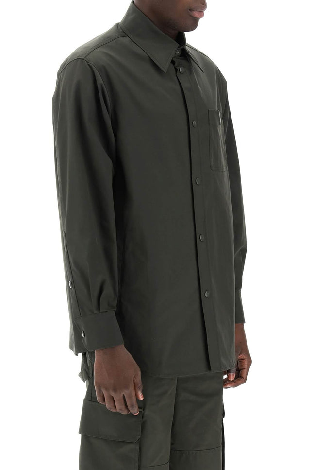 Snap-Up Overshirt In Stretch Nylon