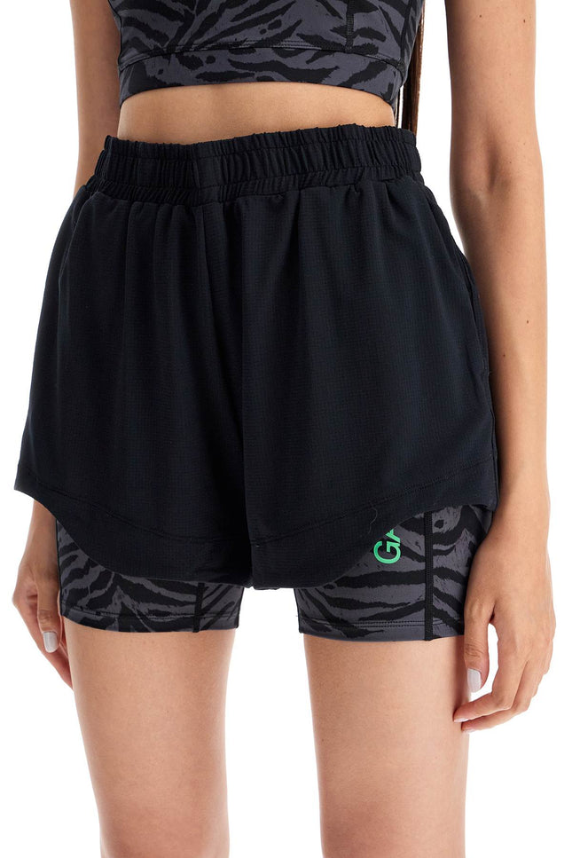 Sporty Mesh Shorts For Active - Black