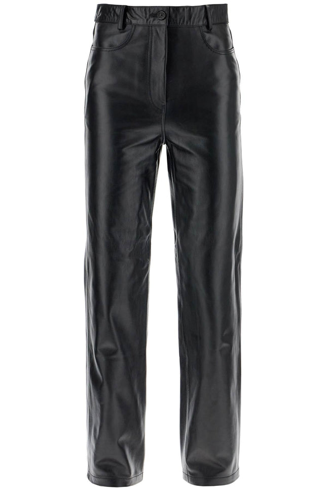 Straight Leather Pants For Men