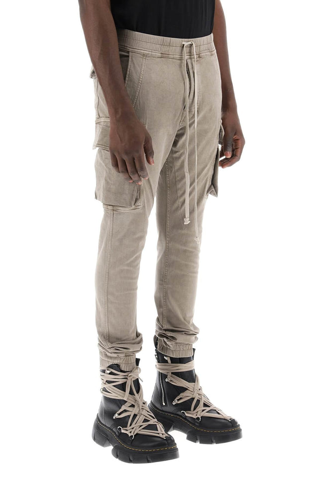 Stretch Denim Cargo Pants In Mastodon Style