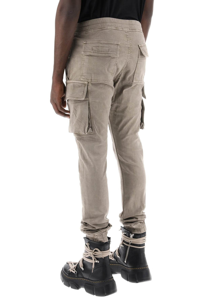 Stretch Denim Cargo Pants In Mastodon Style