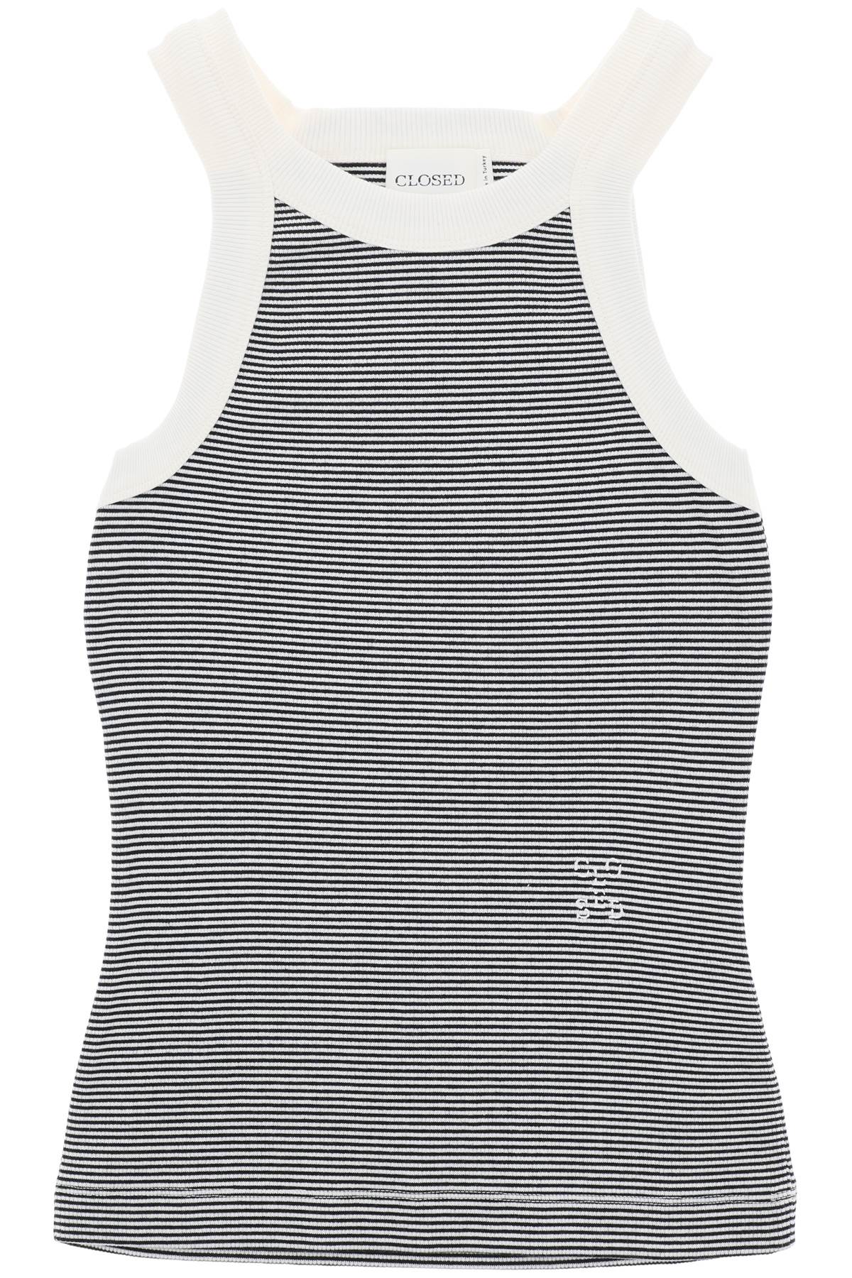 Striped Racer Tank Top