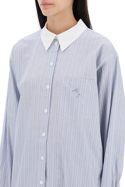 Striped Shirt With Double Closure