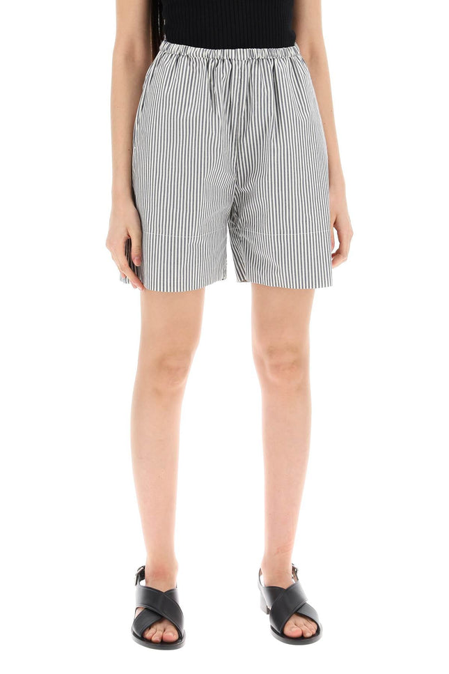 "Striped Siona Organic Cotton Shorts"
