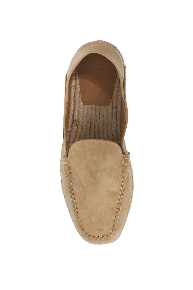 Suede Moccasin-Style Es - Beige