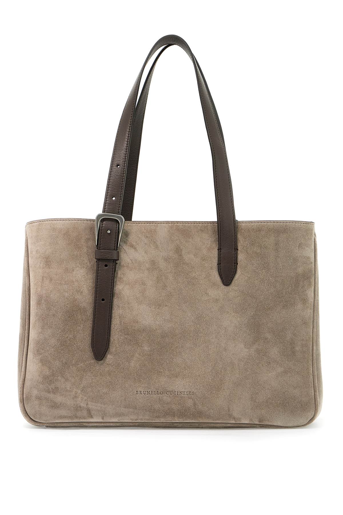 Suede Shoulder Bag With Seven