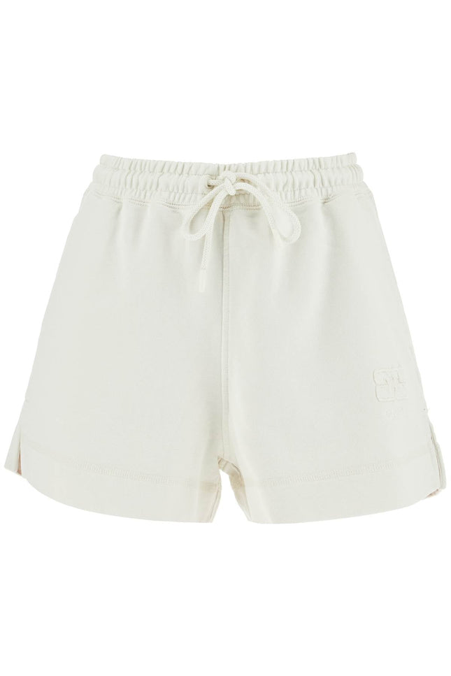 sweatshirt fabric shorts - White