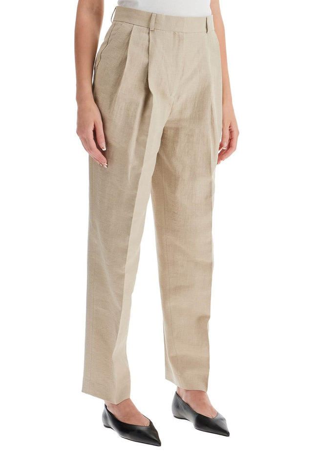 Tailored Linen Blend Trousers For Men