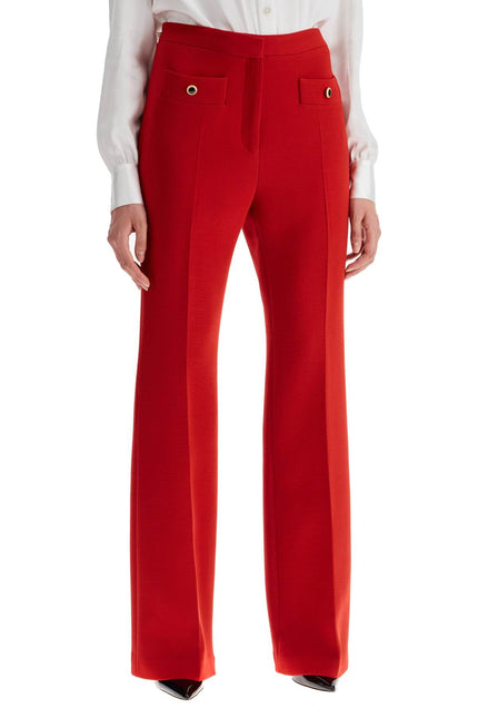 tailored wool bootcut trousers for